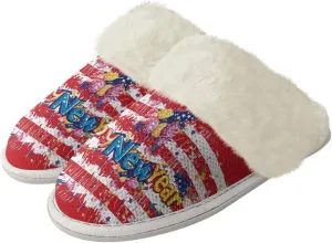 Women's Fuzzy Slippers Fluffy Winter Warm House Shoes Comfort Non Slip Soft Plush Slippers Indoor and Outdoor US 5-10