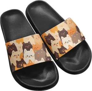 Womens Indoor Bathroom Quick-dry Shower Slides Non-Slip Outdoor Fashion Painted Summer Beach Sandal SizeUS 5-12.5