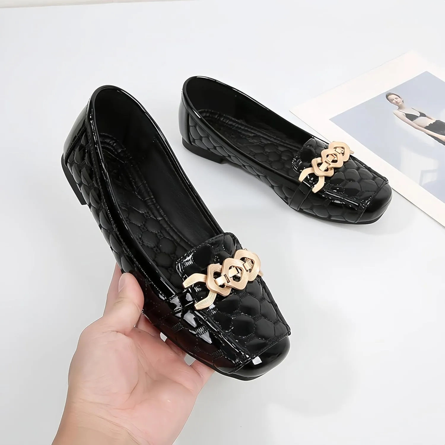 Women's Loafers Flats Casual Comfort Ladies Walking Shoes Moccasin Penny Loafers Slip On Work Shoes