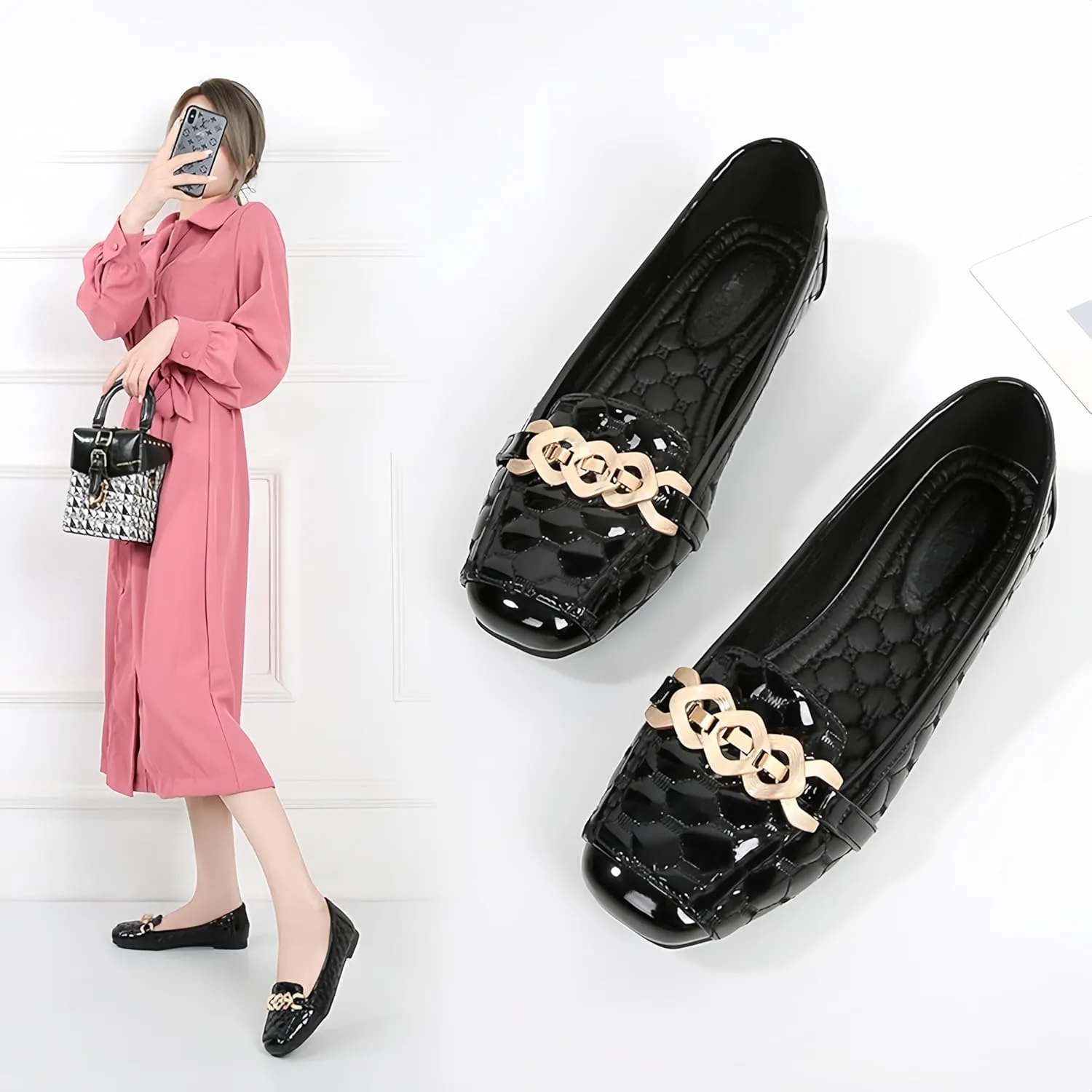 Women's Loafers Flats Casual Comfort Ladies Walking Shoes Moccasin Penny Loafers Slip On Work Shoes
