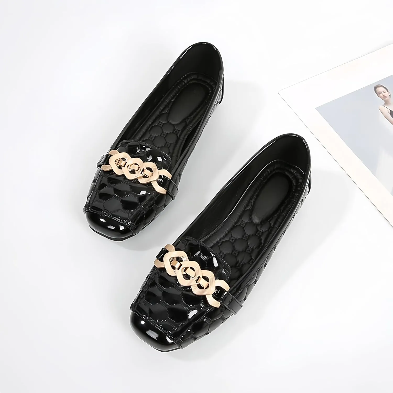 Women's Loafers Flats Casual Comfort Ladies Walking Shoes Moccasin Penny Loafers Slip On Work Shoes