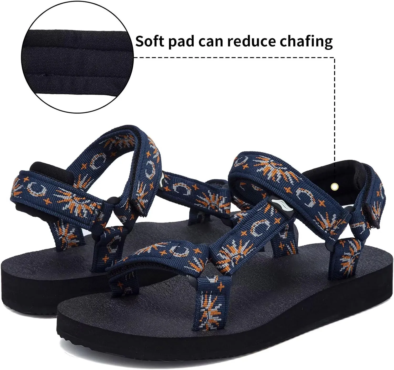 Women's Original Sport Sandals Hiking Sandals with Arch Support Yoga Mat Insole Light Weight Outdoor Water Shoes