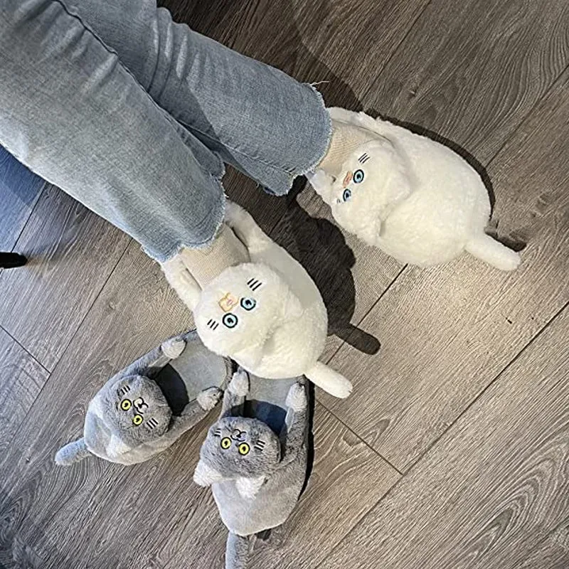 Women's Plush Cat Slippers