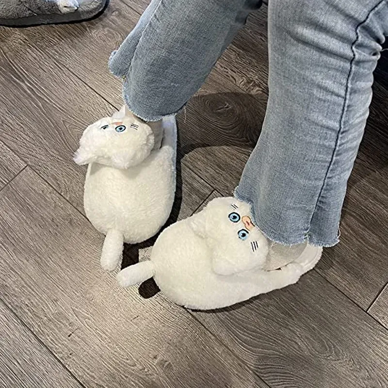 Women's Plush Cat Slippers