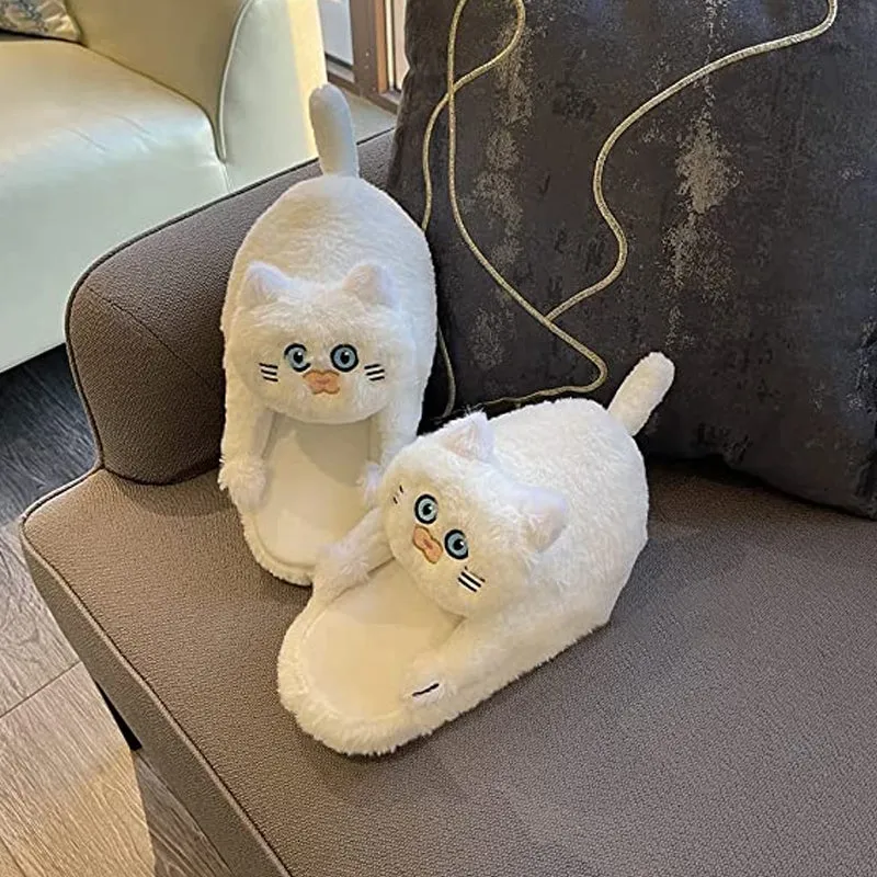 Women's Plush Cat Slippers