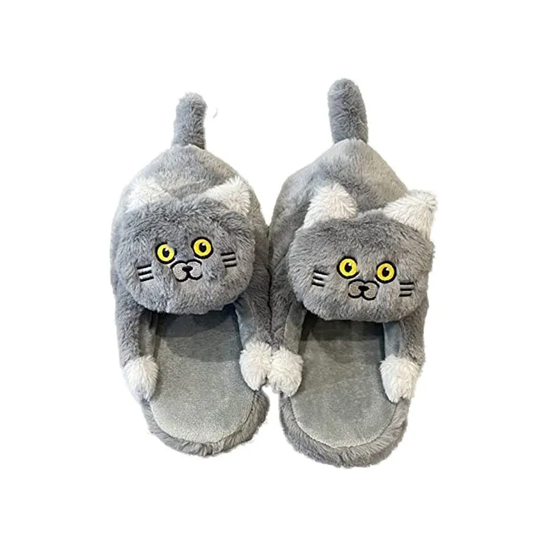 Women's Plush Cat Slippers