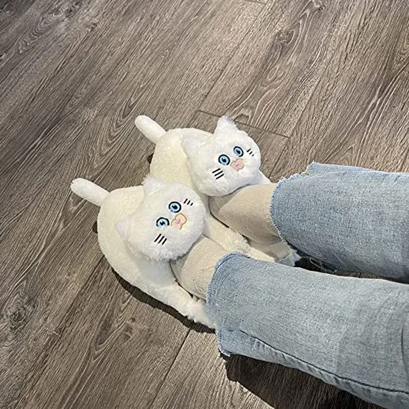 Women's Plush Cat Slippers