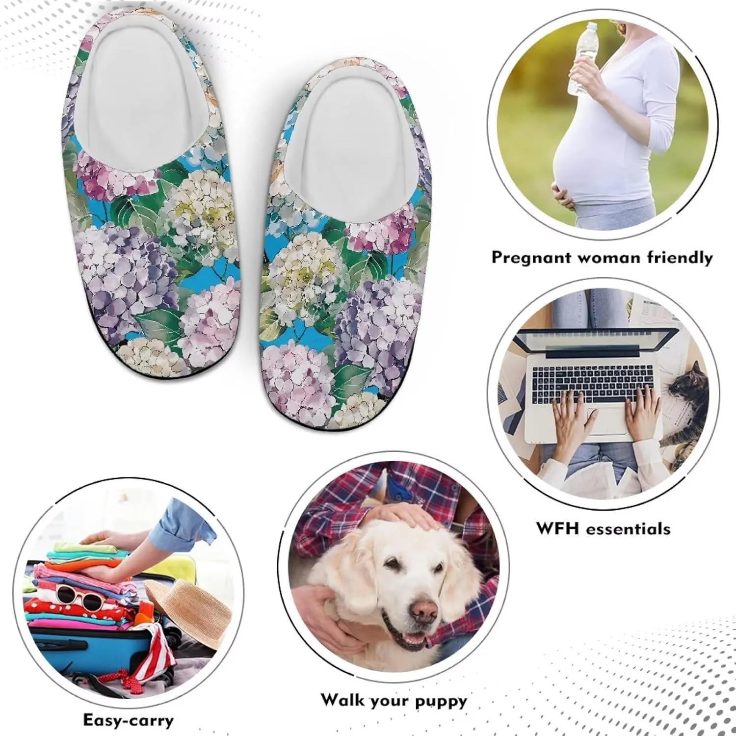 Womens Soft Plush Slippers Winter Fluffy Fuzzy Shoes Keep Warm Non Slip Household Shoes Indoor Cotton Slippers US 4-12