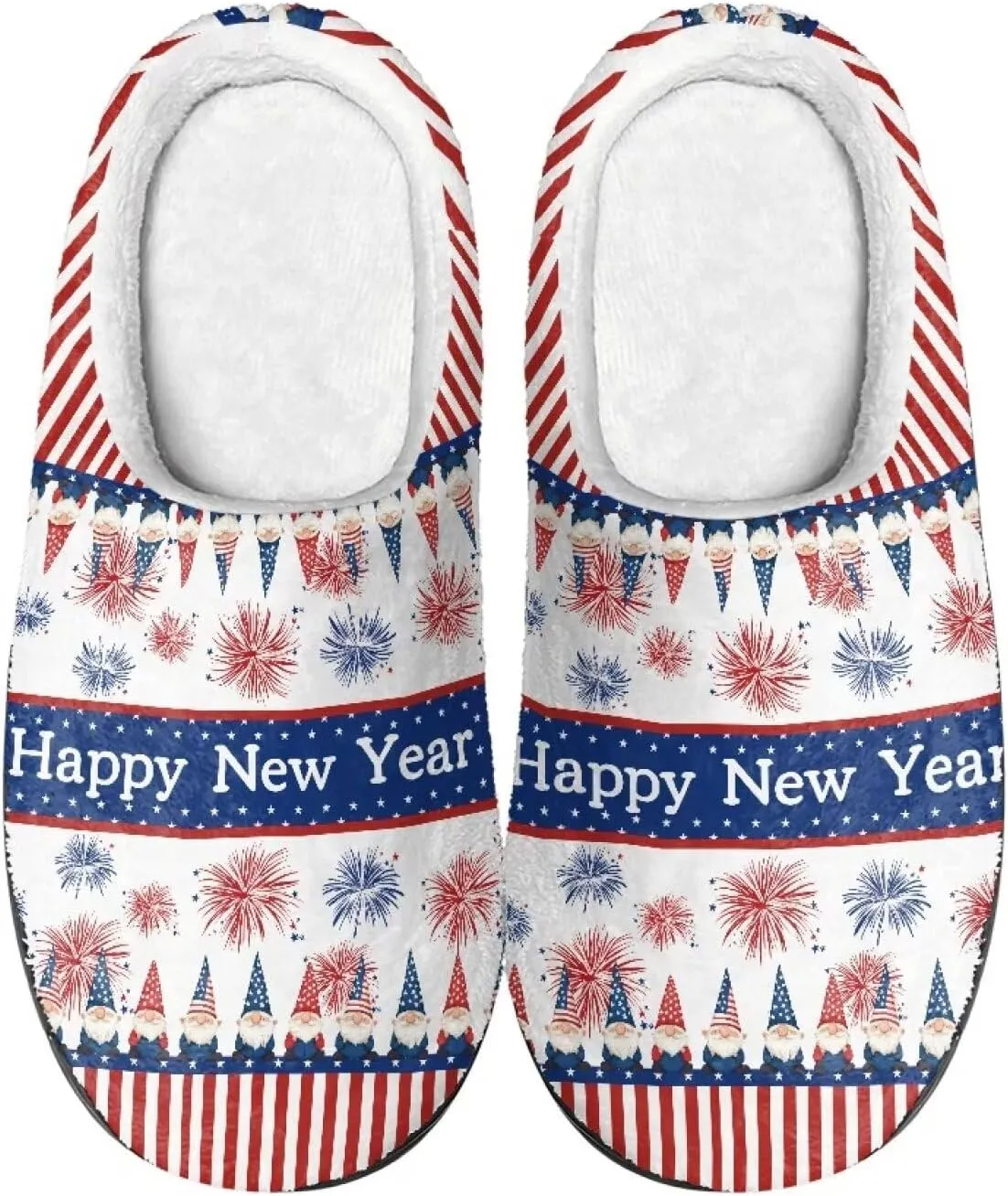 Womens Soft Plush Slippers Winter Fluffy Fuzzy Shoes Keep Warm Non Slip Household Shoes Indoor Cotton Slippers US 4-12