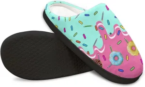 Womens Soft Plush Slippers Winter Fluffy Fuzzy Shoes Keep Warm Non Slip Household Shoes Indoor Cotton Slippers US 4-12