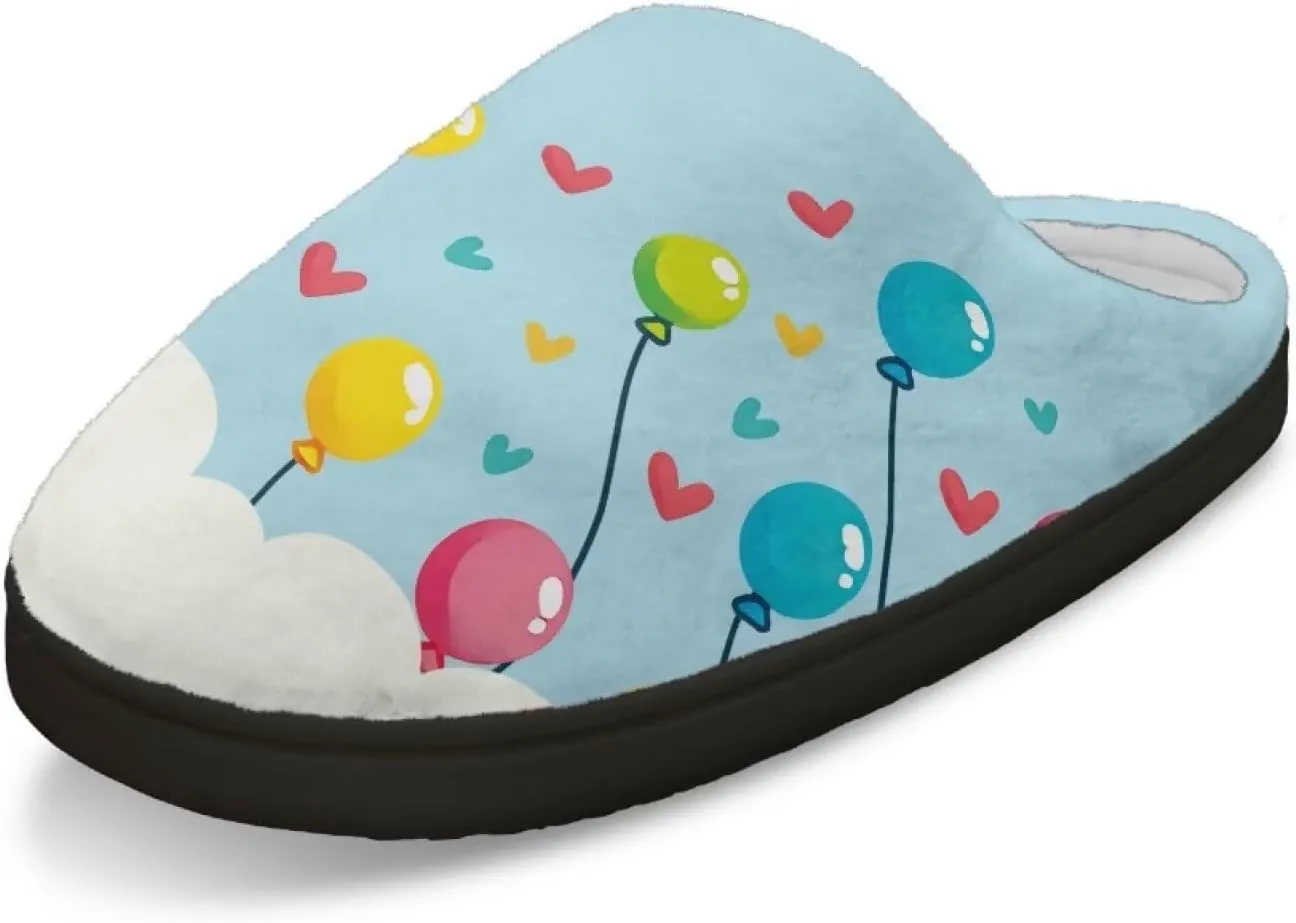 Womens Soft Plush Slippers Winter Fluffy Fuzzy Shoes Keep Warm Non Slip Household Shoes Indoor Cotton Slippers US 4-12