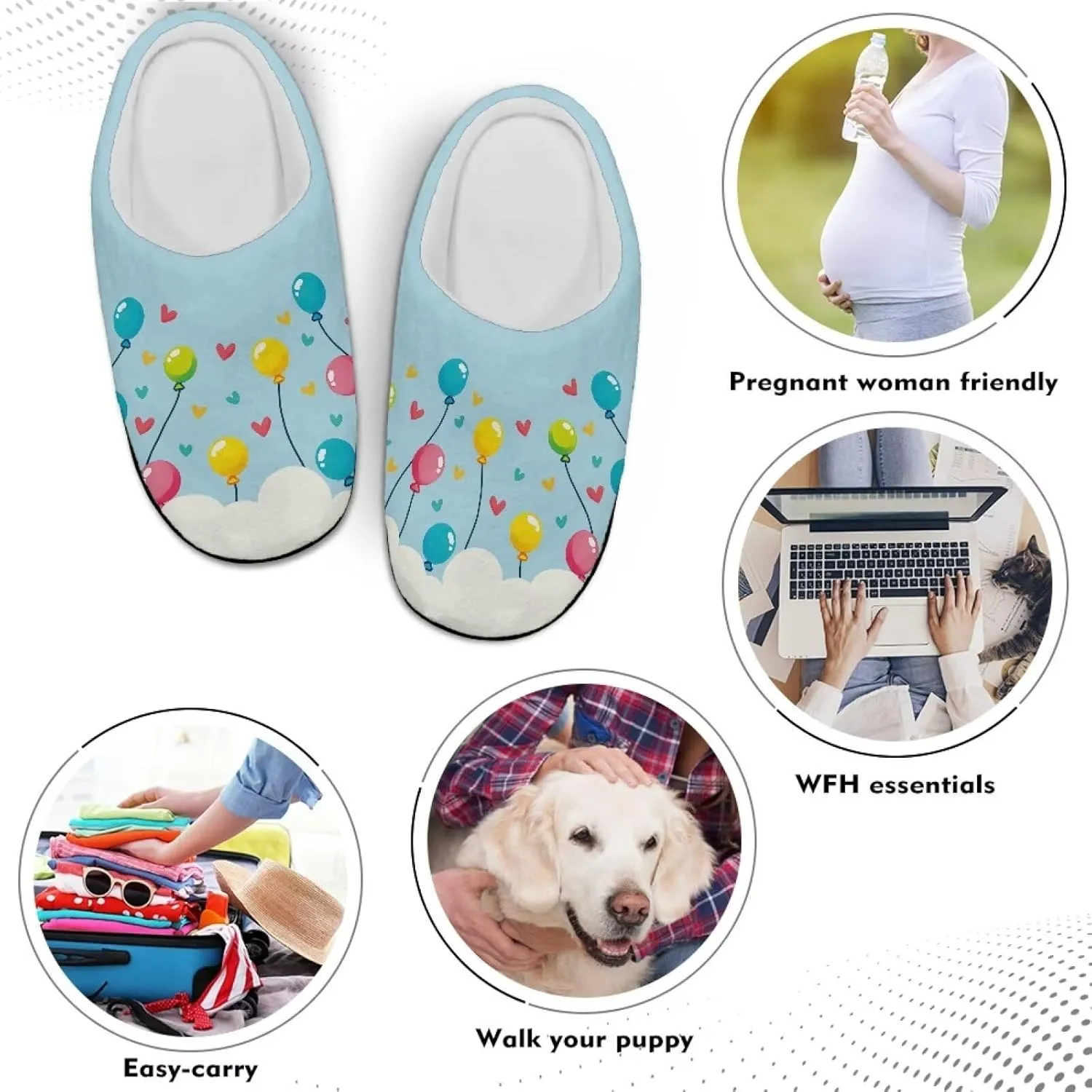 Womens Soft Plush Slippers Winter Fluffy Fuzzy Shoes Keep Warm Non Slip Household Shoes Indoor Cotton Slippers US 4-12