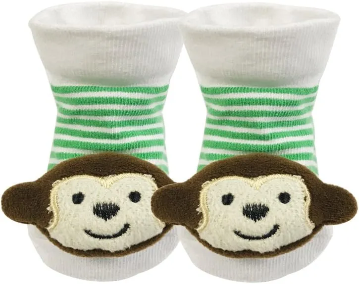 Wrapables® Cute 3D Cartoon Anti-Skid Baby Booties Sock Slipper Shoes (Set of 6)