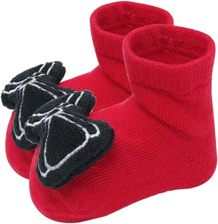 Wrapables® Cute 3D Cartoon Anti-Skid Baby Booties Sock Slipper Shoes (Set of 6)
