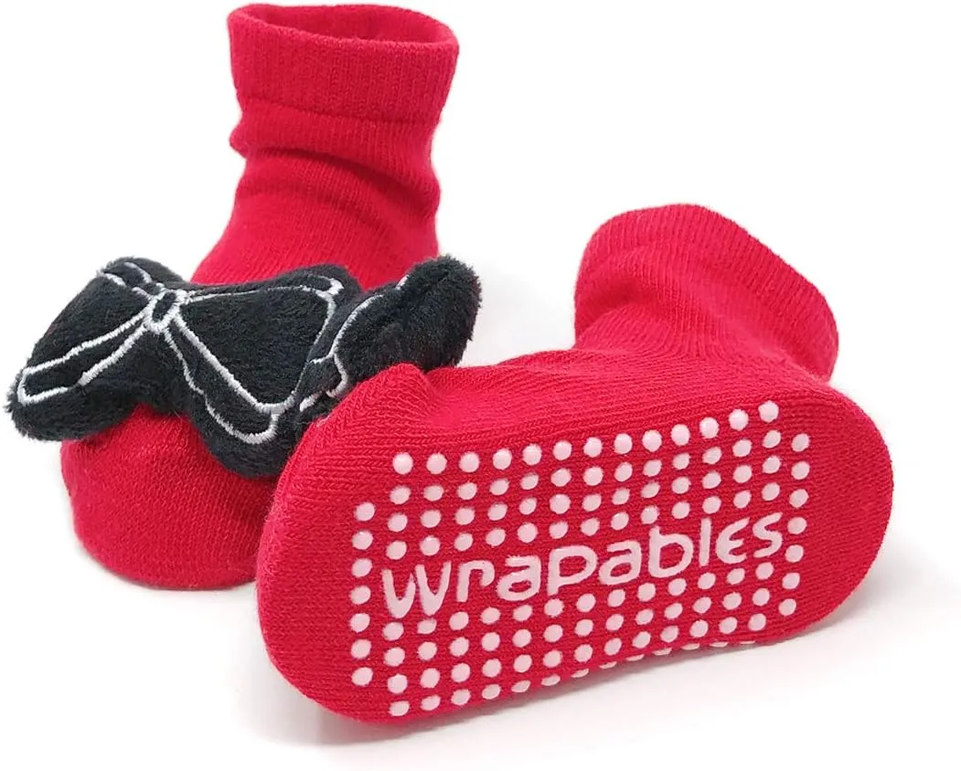 Wrapables® Cute 3D Cartoon Anti-Skid Baby Booties Sock Slipper Shoes (Set of 6)