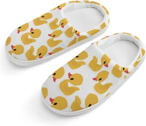 Yellow Duckling Boys And Girls Home Printed Cotton Slippers Non-slip Soft And Warm 26-27