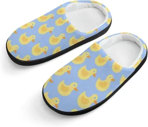 Yellow Rubber Duck Boys And Girls Home Printed Cotton Slippers Non-slip Soft And Warm 30-31