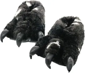 YESBOR Men Women Plush Bear Claw Shoes Fuzzy Halloween Animal House Slippers