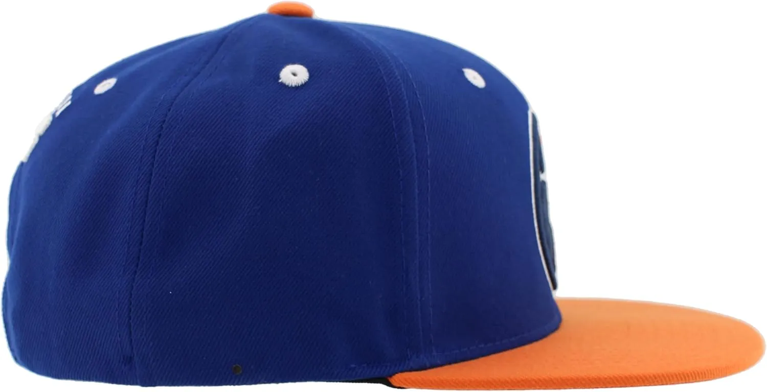 ZHATS NHL Officially Licensed Adjustable Snapback Hat Flat Bill Z11 Icon Two Color