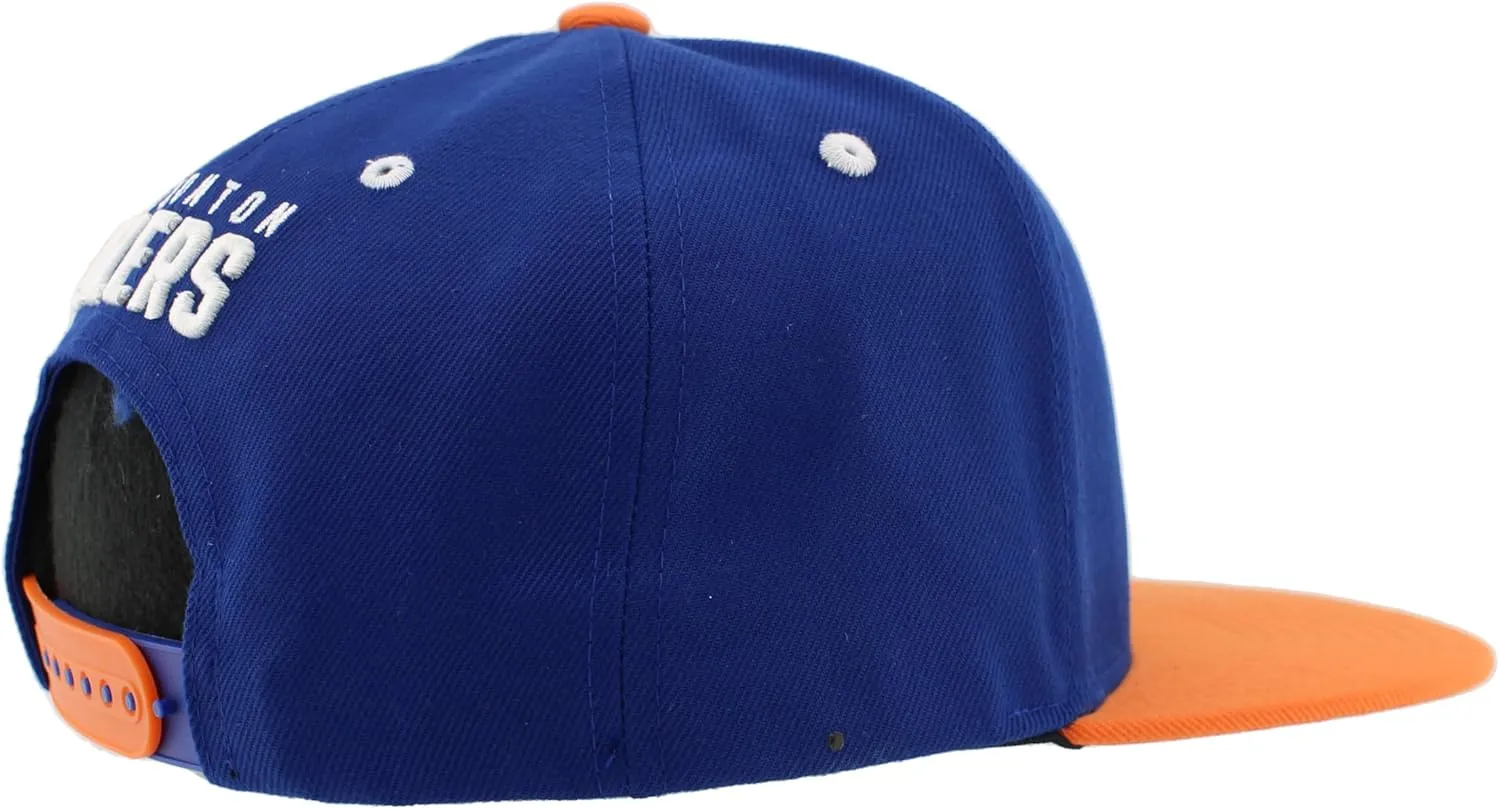ZHATS NHL Officially Licensed Adjustable Snapback Hat Flat Bill Z11 Icon Two Color