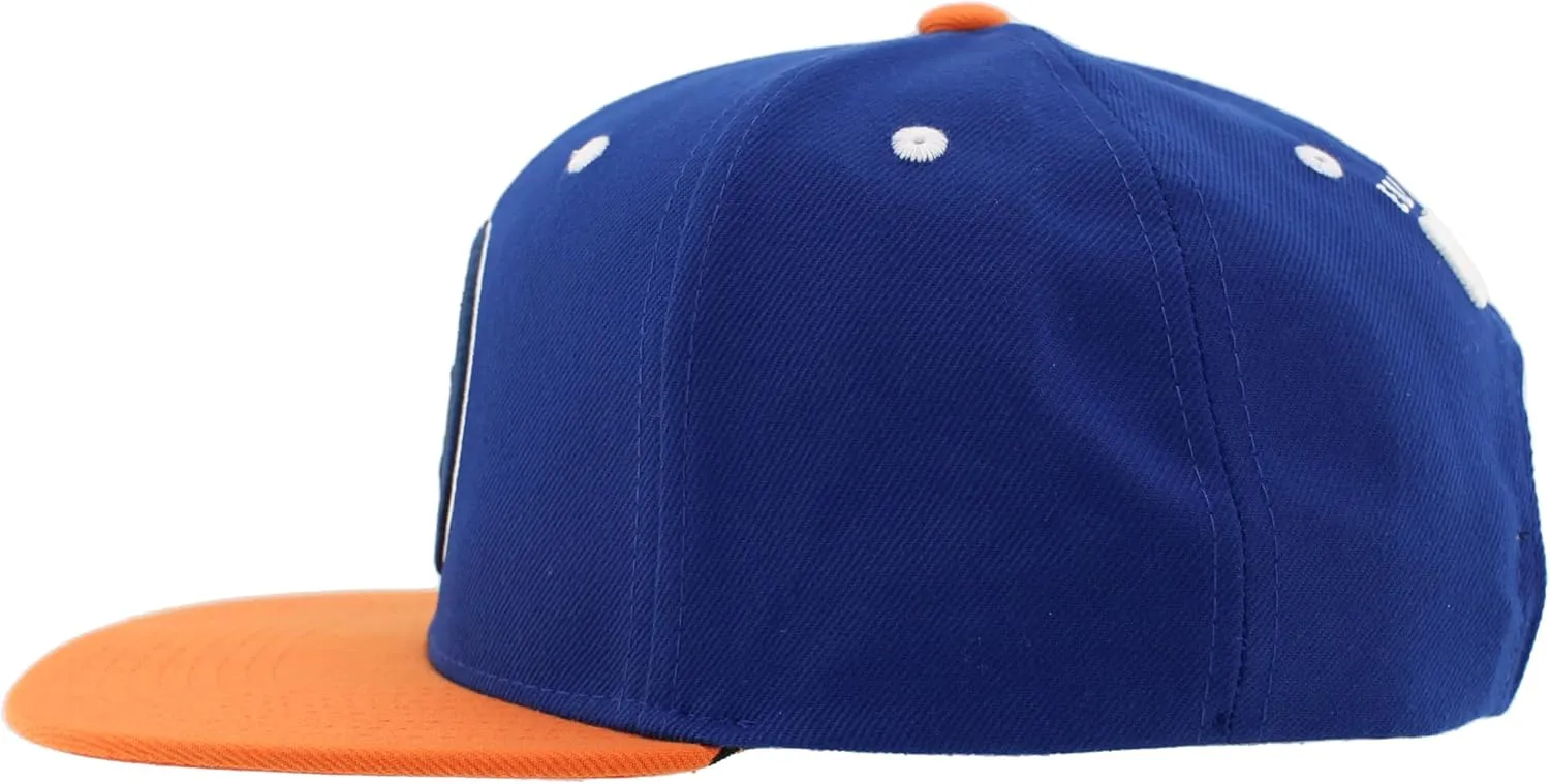 ZHATS NHL Officially Licensed Adjustable Snapback Hat Flat Bill Z11 Icon Two Color