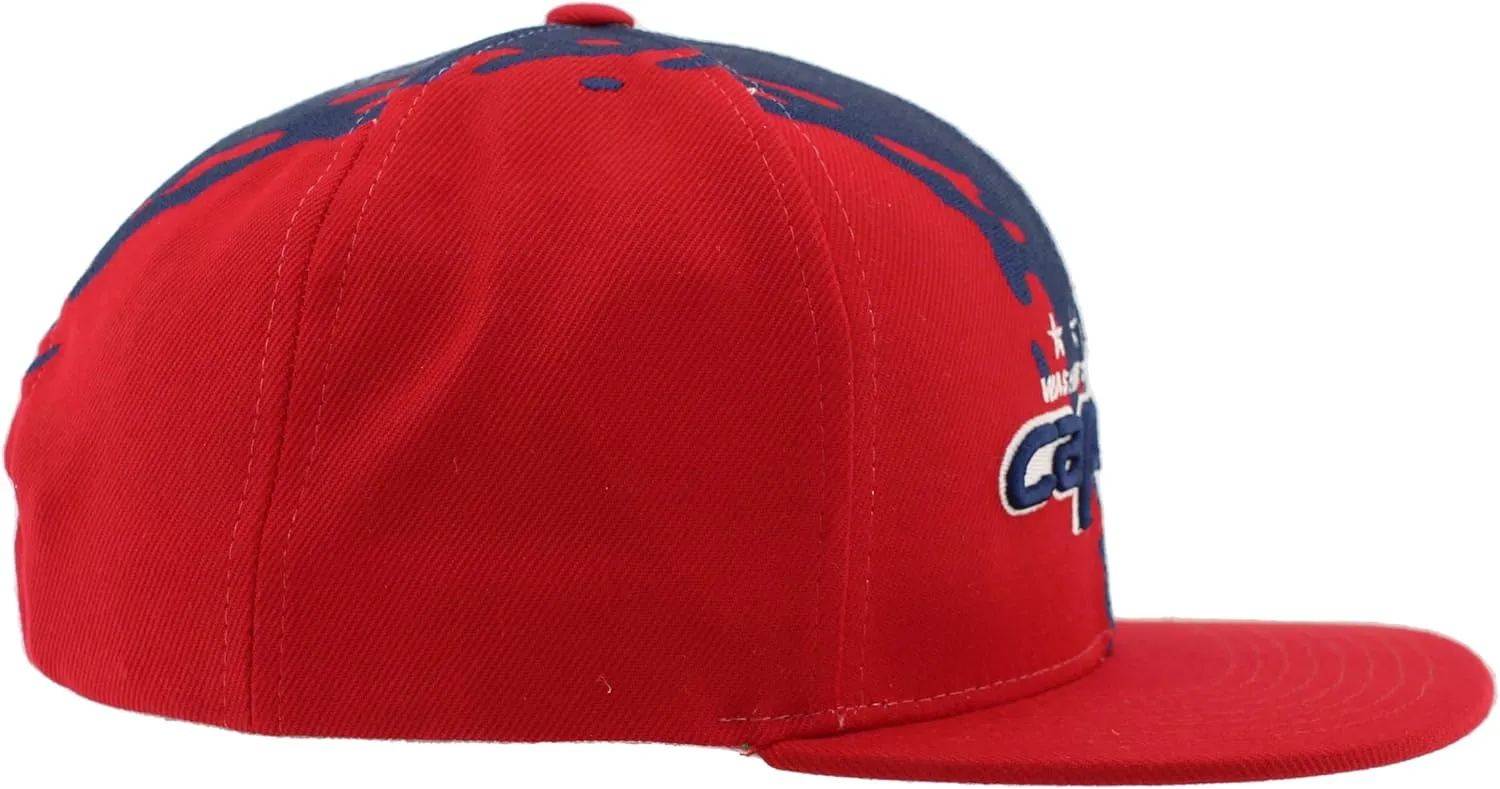 ZHATS NHL Officially Licensed Adjustable Snapback Hat Flat Bill Z11 Retro Paintbrush