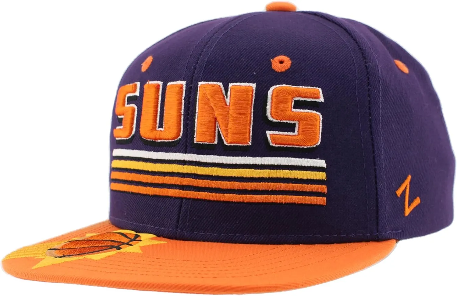 ZHATS Unisex Kid's NBA Officially Licensed Youth Adjustable Snapback Hat Flat Bill Z11 Pitch