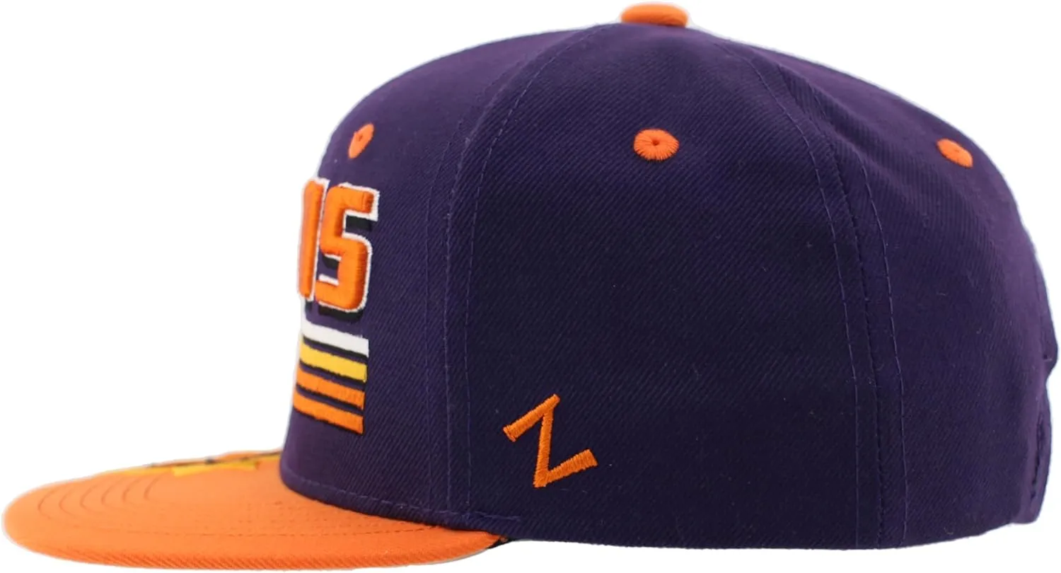 ZHATS Unisex Kid's NBA Officially Licensed Youth Adjustable Snapback Hat Flat Bill Z11 Pitch
