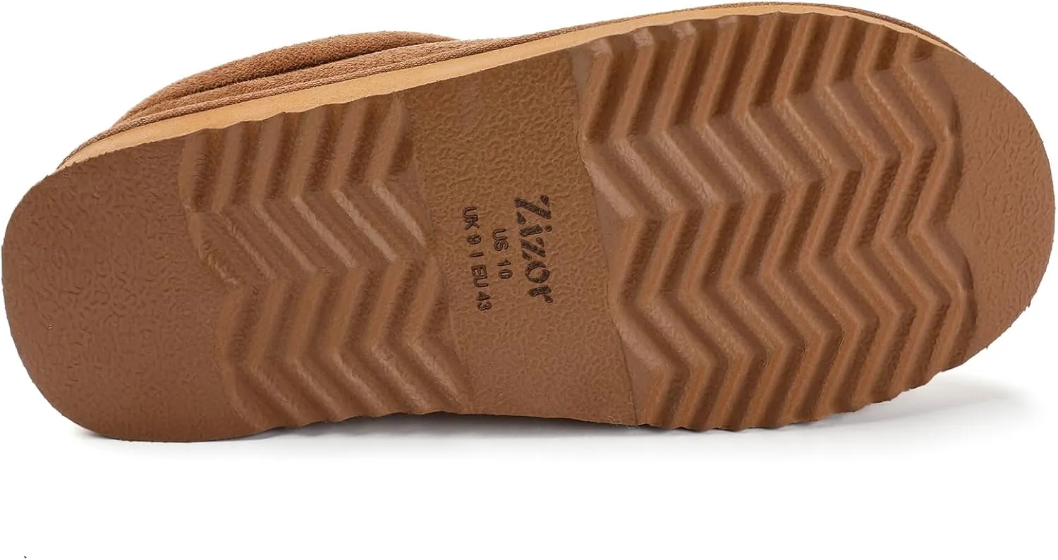 Zizor Men’s Vallarta Plush Suede Clog Slippers