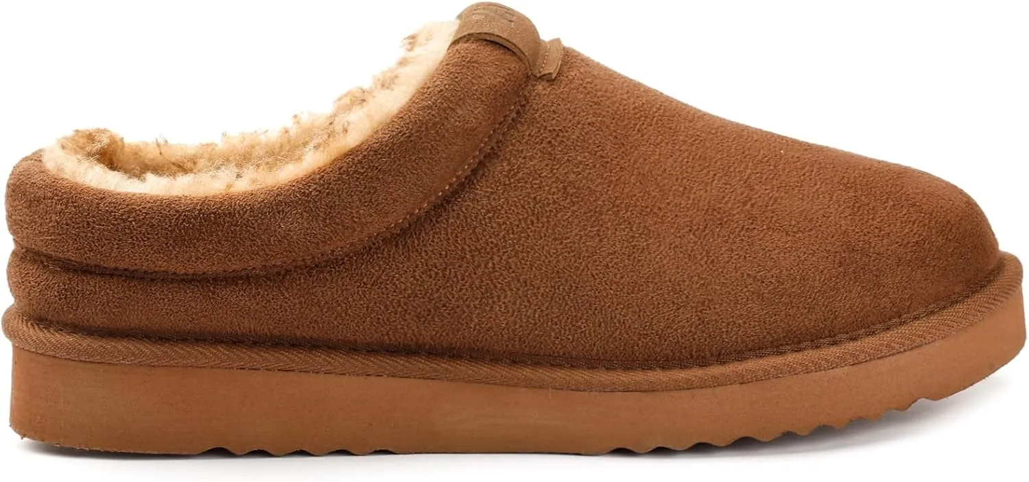 Zizor Men’s Vallarta Plush Suede Clog Slippers