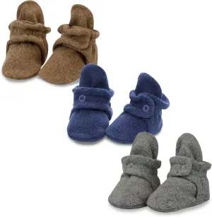 Zutano Unisex Fleece Baby Booties with Organic Cotton Lining, Newborn Essentials